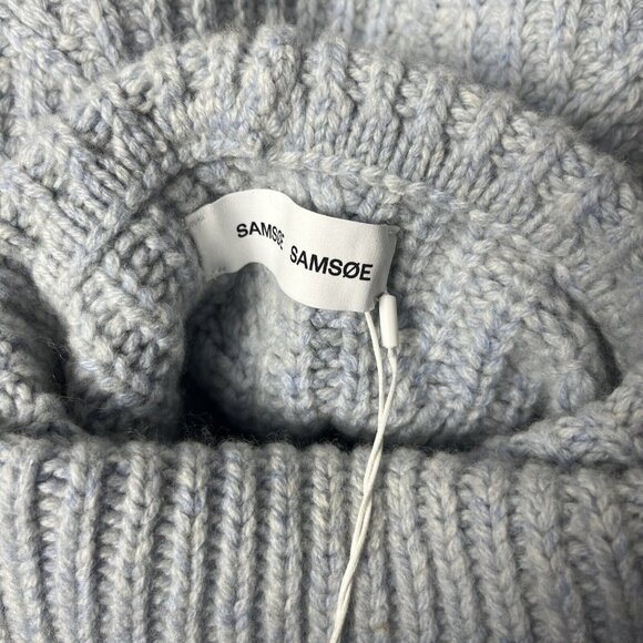 SAMSOE SAMSOE Women Kei turtleneck 11250 Color Gray Dawn Size Medium - Picture 9 of 14